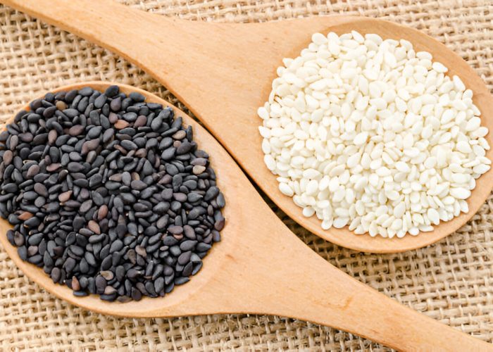 white and black sesame seeds